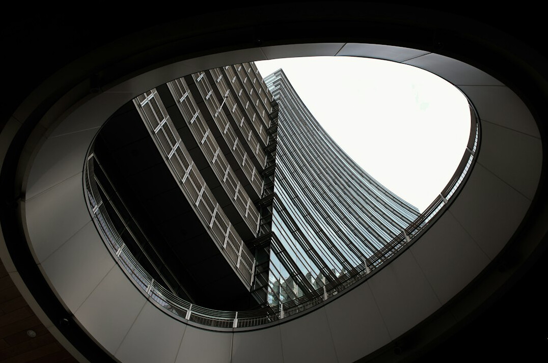 Spacious modern executive office with large windows